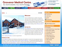 Tablet Screenshot of grosvenormedicalcentre.org.uk